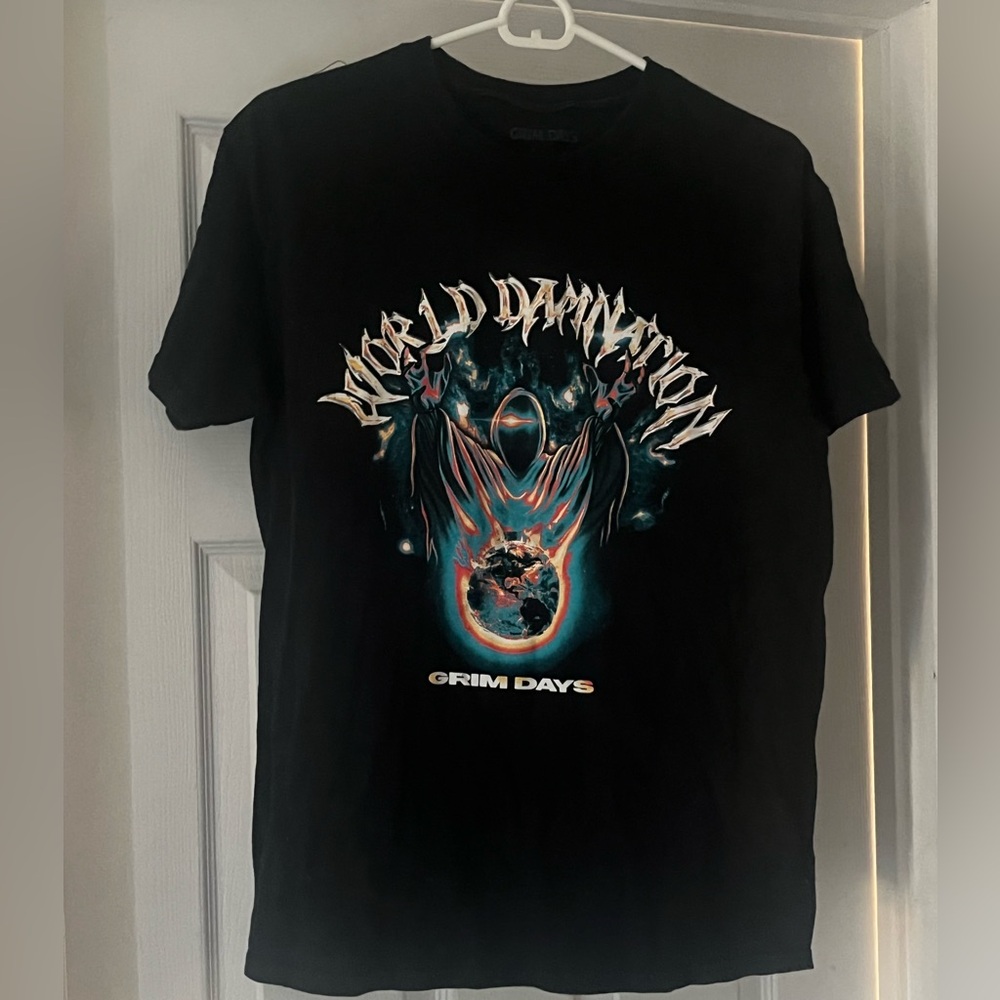 Grim Days y2k Cyber Goth Graphic style T-shirt
